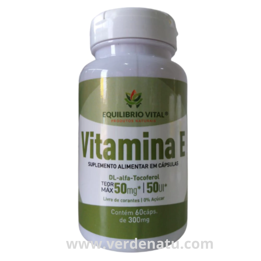 Vitamina E 240mg 60 cápsulas Equilíbrio Vital