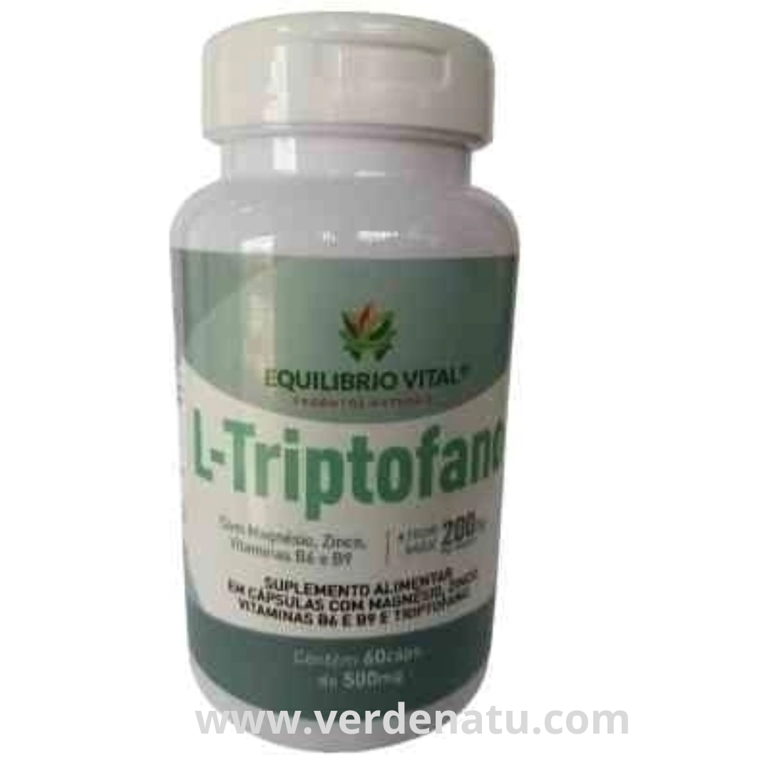 L-Triptofano 60 cápsulas 500mg Equilíbrio