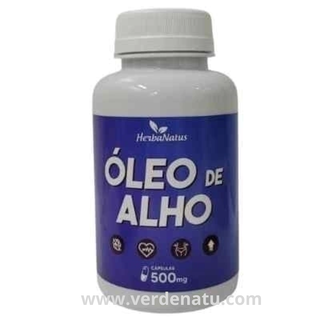 Óleo de Alho 60 cápsulas 500mg Herbanatus