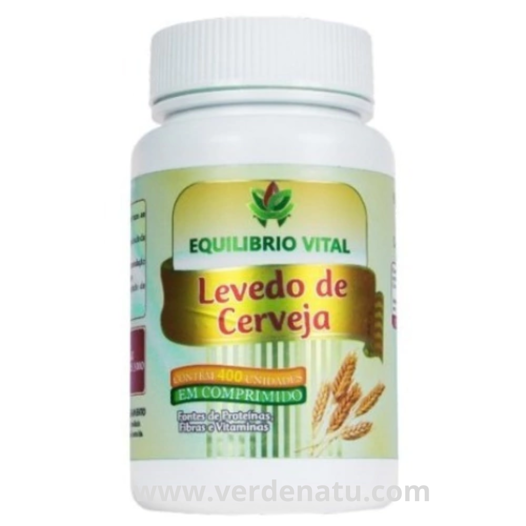 Levedo de Cerveja 400 comprimidos 500mg Equilíbrio Vital