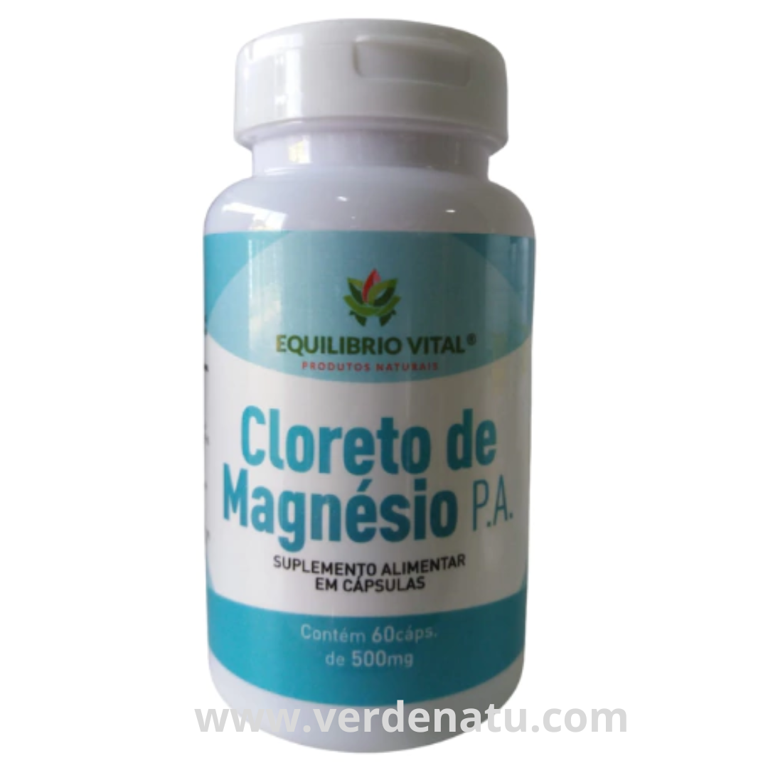 Cloreto de Magnésio P.A 60 Cápsulas 600mg Equilíbrio