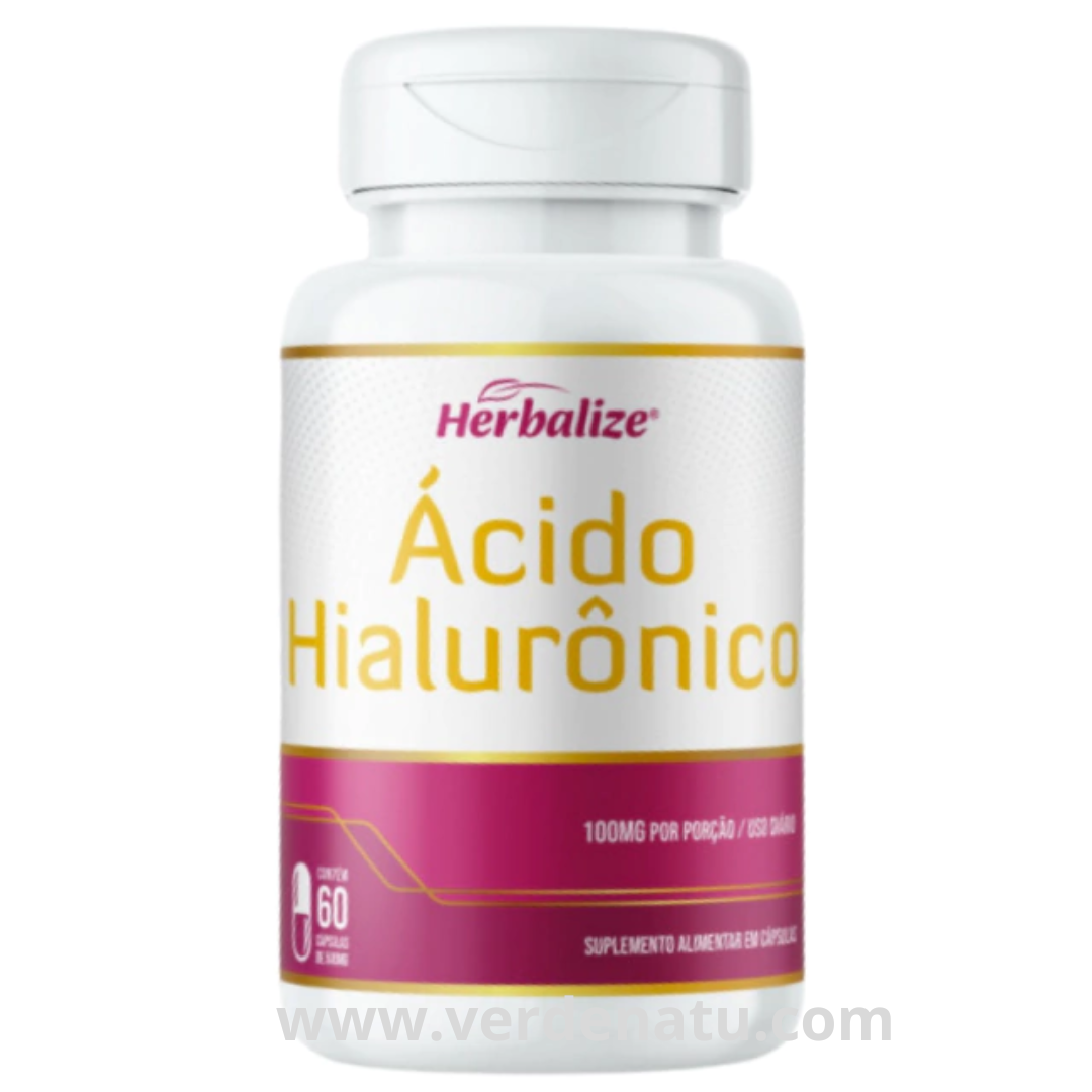 Ácido Hialurônico 60 cápsulas 500mg Herbalize