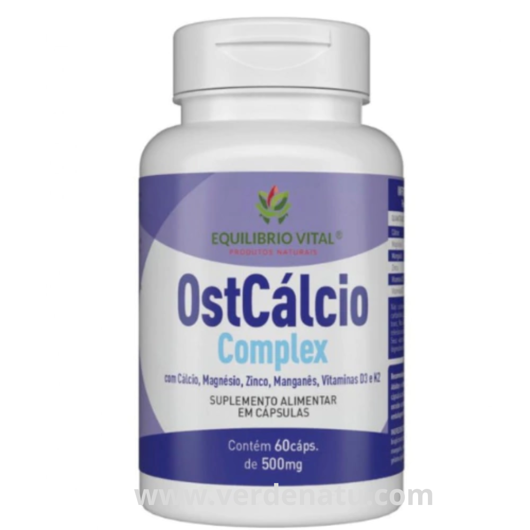 OstCálcio – magnésio, zinco. manganês, vitaminas D3 e K2 Equilíbrio