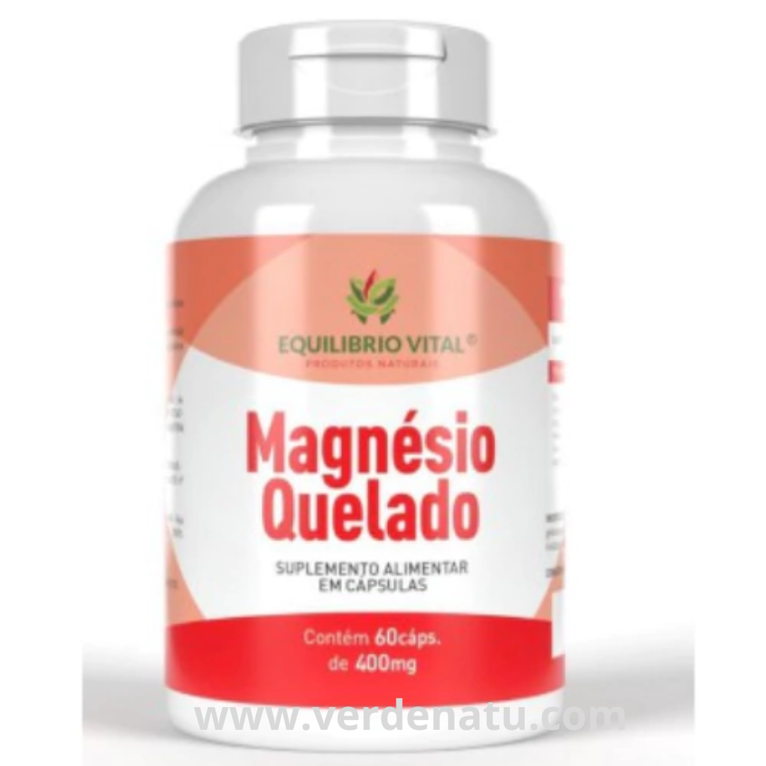 Magnésio Quelado 60 Cáps 400mg Equilíbrio