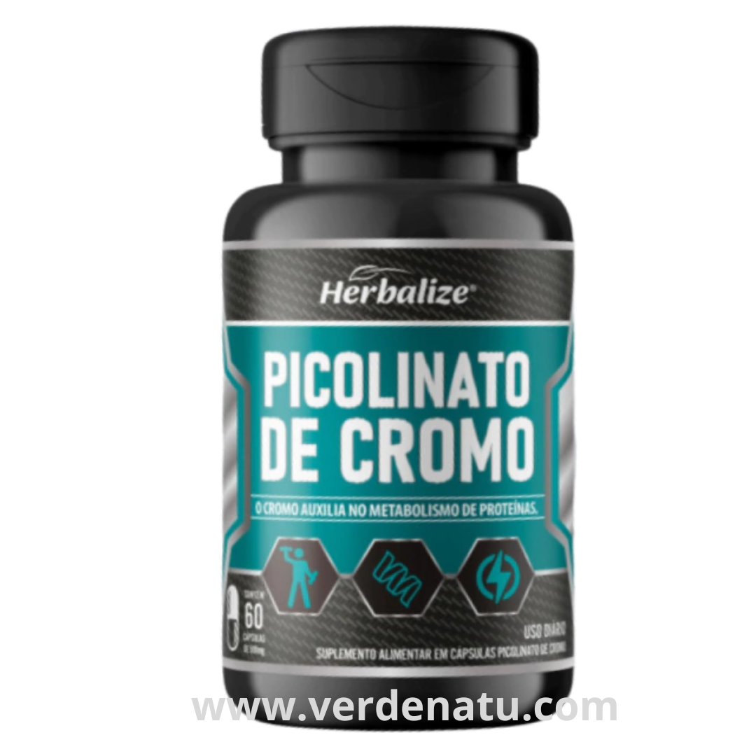 Picolinato de Cromo 60 cápsulas 500mg Herbalize